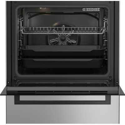 Плита Beko комбінована, 72л, 60x60см, дисплей, конвекція, сірий (FBM62320SDS)
