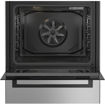 Плита Beko комбінована, 72л, 60x60см, дисплей, конвекція, сірий (FBM62320SDS)