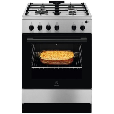 Плита Electrolux газова, 59л, 60x60см, нерж (LKG604012X)
