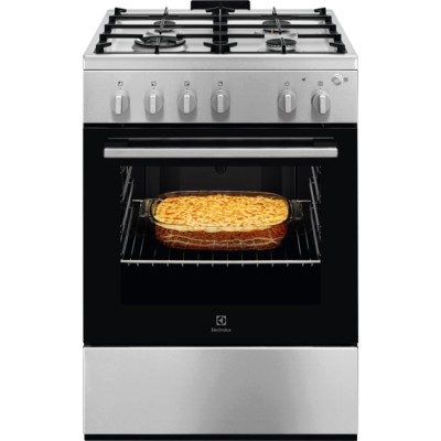 Плита Electrolux газова, 59л, 60x60см, чавун, нерж (LKG600011X)