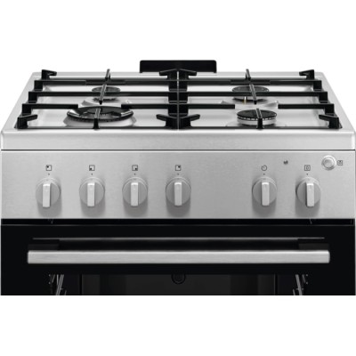Плита Electrolux газова, 59л, 60x60см, чавун, нерж (LKG600011X)