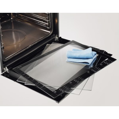 Плита Electrolux електрична склокерамічна, 57л, 50x60см, дисплей, конвекція, білий (LKR540266W)