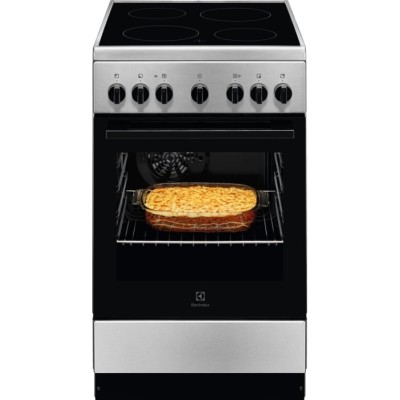 Плита Electrolux електрична склокерамічна, 58л, 50x60см, конвекція, пара, нерж (LKR562055X)