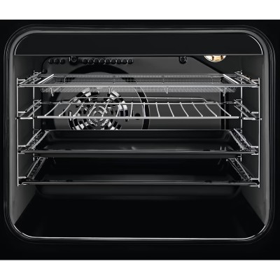 Плита Electrolux електрична склокерамічна, 58л, 50x60см, конвекція, пара, чорний (LKR564275K)