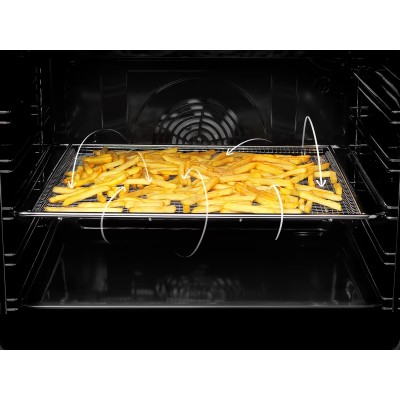 Плита Electrolux електрична склокерамічна, 58л, 50x60см, конвекція, пара, чорний (LKR564275K)