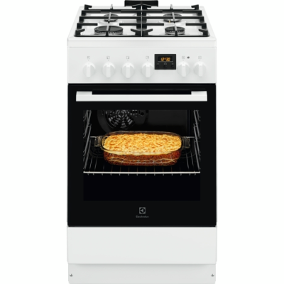 Плита Electrolux комбінована, 57л, 50x60см, дисплей, конвекція, чавун, білий (LKK520211W) Плита Electrolux комбінована, 57л, 50x60см, дисплей, конвекція, чавун, білий (LKK520211W)