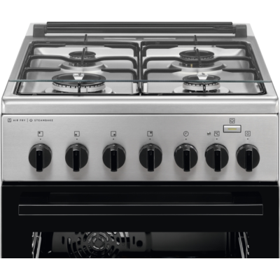 Плита Electrolux комбінована, 58л, 50x60см, конвекція, пара, нерж (LKK560010X) Плита Electrolux комбінована, 58л, 50x60см, конвекція, пара, нерж (LKK560010X)