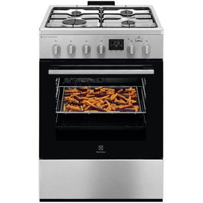 Плита Electrolux комбінована, 58л, 60x60см, дисплей, конвекція, пара, нерж (LKK660221X) Плита Electrolux комбінована, 58л, 60x60см, дисплей, конвекція, пара, нерж (LKK660221X)