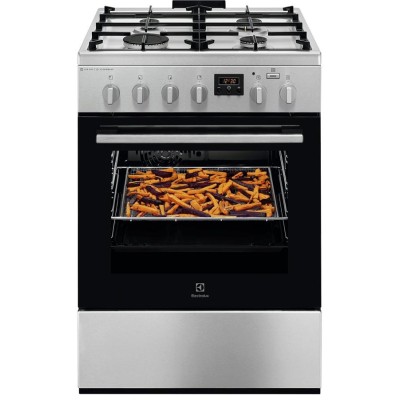Плита Electrolux комбінована, 58л, 60x60см, дисплей, конвекція, чавун, пара, нерж (LKK660220X) Плита Electrolux комбінована, 58л, 60x60см, дисплей, конвекція, чавун, пара, нерж (LKK660220X)