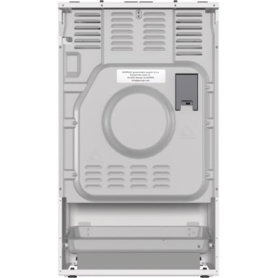 Плита Gorenje газова, 67л, 50x60см, дисплей, IconLed, чавун, білий (GGI5C21WF-B)