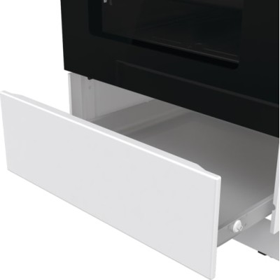 Плита Gorenje газова, 67л, 50x60см, дисплей, IconLed, чавун, білий (GGI5C21WF-B)