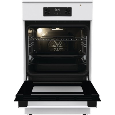 Плита Gorenje електрична індукційна, 70л, 50x60см, дисплей, програматор IconLed, поєднання конфорок, білий (GEIT5C60WPG)