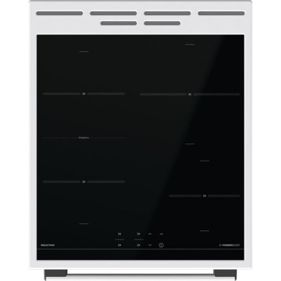 Плита Gorenje електрична індукційна, 70л, 50x60см, дисплей, програматор IconLed, поєднання конфорок, білий (GEIT5C60WPG)