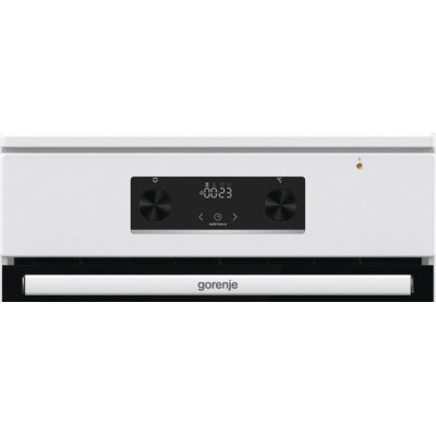 Плита Gorenje електрична індукційна, 70л, 50x60см, дисплей, програматор IconLed, поєднання конфорок, білий (GEIT5C60WPG)