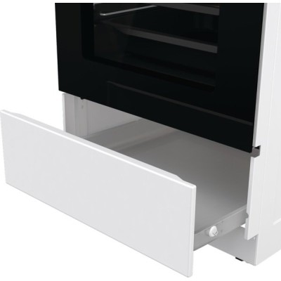 Плита Gorenje електрична індукційна, 70л, 50x60см, дисплей, програматор IconLed, поєднання конфорок, білий (GEIT5C60WPG)