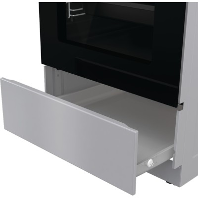 Плита Gorenje електрична склокерамічна, 70л, 50x60см, дисплей, програматор, сірий (GEC5C41SG)
