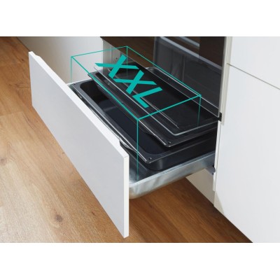 Плита Gorenje електрична склокерамічна, 71л, 60x60см, дисплей, програматор, нерж (GECS6C70XC)