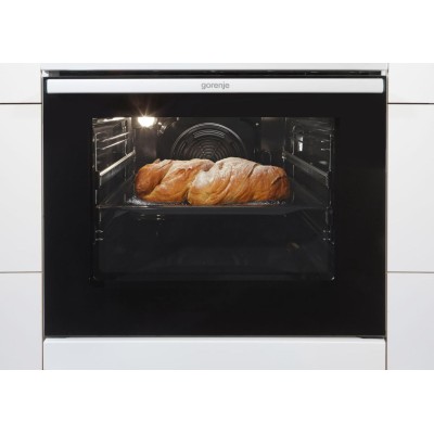 Плита Gorenje комбінована, 62л, 50x60см, дисплей, IconLed, емальовані, титан (GK5C60SJ)