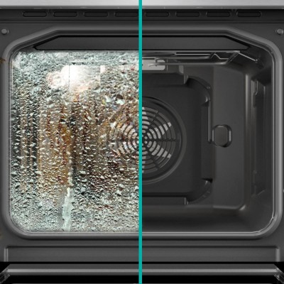 Плита Gorenje комбінована, 62л, 50x60см, дисплей, IconLed, емальовані, титан (GK5C60SJ)