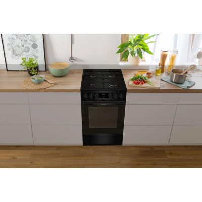 Плита Gorenje комбінована, 62л, 50x60см, дисплей, IconLed, емальовані, чорний (GK5C60BJ) Плита Gorenje комбінована, 62л, 50x60см, дисплей, IconLed, емальовані, чорний (GK5C60BJ)