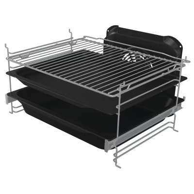 Плита Gorenje комбінована, 70л, 50x60см, дисплей, чавун, нерж (GKS5C70HXF)