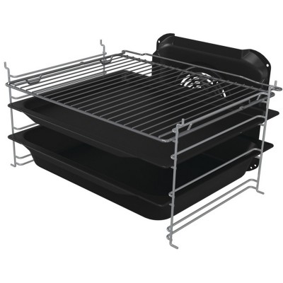 Плита Gorenje комбінована, 70л, 50x60см, дисплей, чавун, чорний (GK5C42BF)