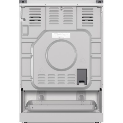 Плита Gorenje комбінована, 71л, 60x60см, дисплей, IconLed, чавун, білий (GK6C5WF)