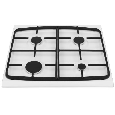 Плита Hansa газова, 71л, 60x60см, конвекція, чавун, білий (FCGW63193)