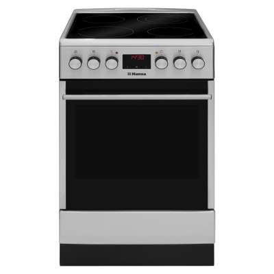 Плита Hansa електрична склокерамічна, 65л, 50x60см, дисплей, конвекція, нерж (FCCX58208)