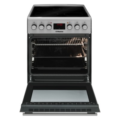 Плита Hansa електрична склокерамічна, 65л, 50x60см, дисплей, конвекція, нерж (FCCX58208)