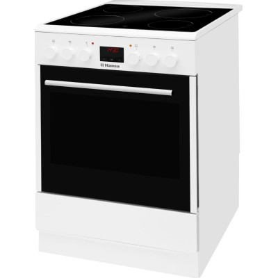 Плита Hansa електрична склокерамічна, 65л, 60x60см, дисплей, конвекція, білий (FCCW68208)