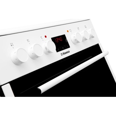 Плита Hansa електрична склокерамічна, 65л, 60x60см, дисплей, конвекція, білий (FCCW68208)