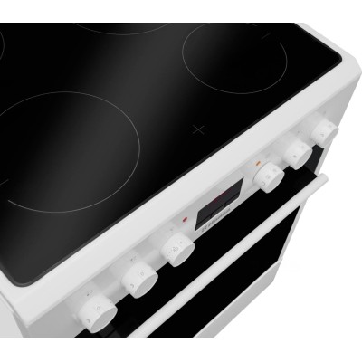 Плита Hansa електрична склокерамічна, 65л, 60x60см, дисплей, конвекція, білий (FCCW68208)