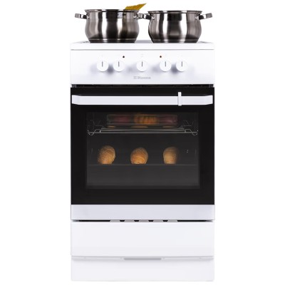 Плита Hansa електрична склокерамічна, 67л, 50x60см, білий (FCCW53000)