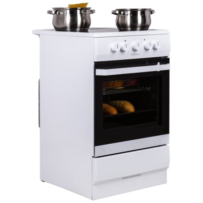 Плита Hansa електрична склокерамічна, 67л, 50x60см, білий (FCCW53000)