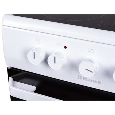 Плита Hansa електрична склокерамічна, 67л, 50x60см, білий (FCCW53000)
