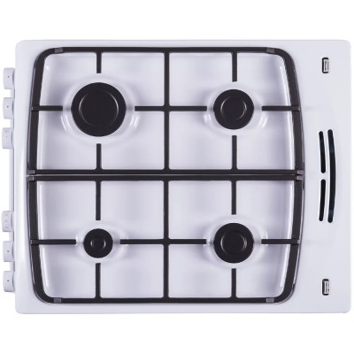 Плита Hansa комбінована, 62л, 50x60см, конвекція, чавун, білий (FCMW580250)