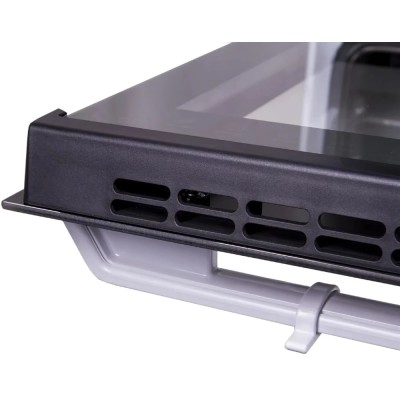 Плита Hansa комбінована, 62л, 50x60см, конвекція, чавун, білий (FCMW580250)