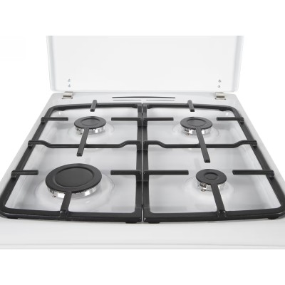 Плита Hansa комбінована, 65л, 50x60см, дисплей, конвекція, чавун, білий (FCMW59329)