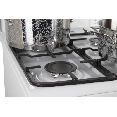 Плита Hansa комбінована, 65л, 50x60см, дисплей, конвекція, чавун, білий (FCMW59329)