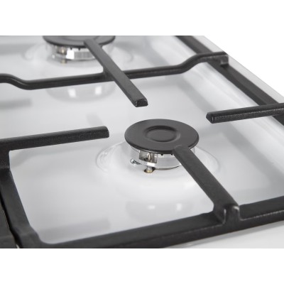 Плита Hansa комбінована, 65л, 50x60см, дисплей, конвекція, чавун, білий (FCMW59329)