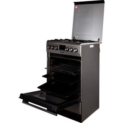 Плита Hansa комбінована, 65л, 50x60см, дисплей, конвекція, чавун, нерж (FCMS582254)