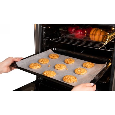 Плита Hansa комбінована, 65л, 50x60см, дисплей, конвекція, чавун, нерж (FCMS582254)