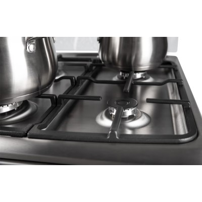 Плита Hansa комбінована, 65л, 50x60см, дисплей, конвекція, чавун, нерж (FCMS582254)