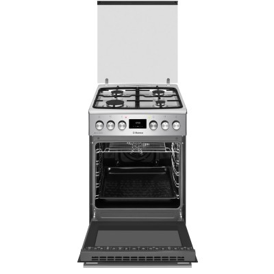 Плита Hansa комбінована, 65л, 50x60см, дисплей, конвекція, чавун, нерж (FCMX58329)