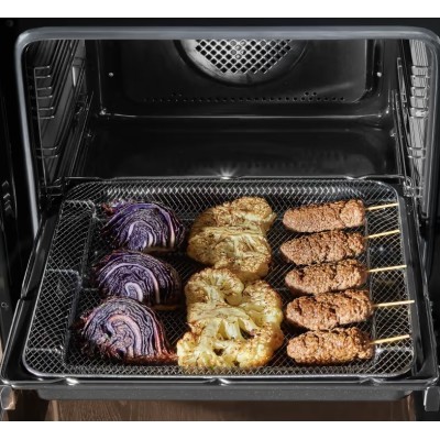 Плита Hansa комбінована, 65л, 50x60см, дисплей, конвекція, чавун, чорний (FCMM58329)