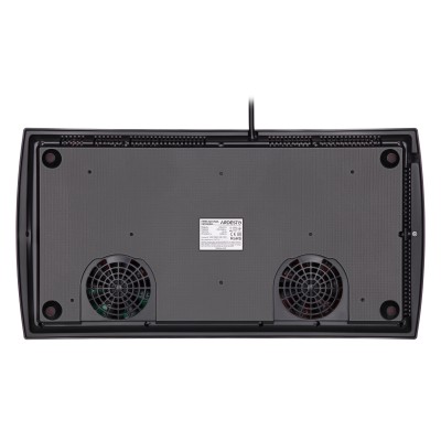 Плитка настільна Ardesto індукційна, конфорок - 2 на 1.3кВт + 1.6кВт горизонт., керування - сенсорне, таймер, чорний (ICS-B217)