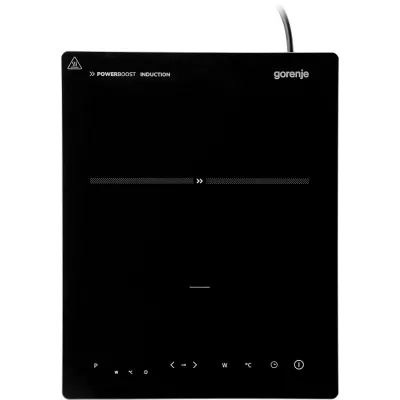 Плитка настільна Gorenje індукційна, конфорок - 1 на 2кВт, керування - сенсорне, таймер, чорний (ICR2000SP)