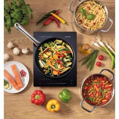 Плитка настільна Gorenje індукційна, конфорок - 1 на 2кВт, керування - сенсорне, чорний (ICY2000SP)