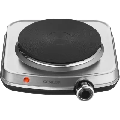Плитка настільна Sencor електрична, комф. - 1, 1.5Вт, управл - мех., нерж. сталь (SCP1506SS)